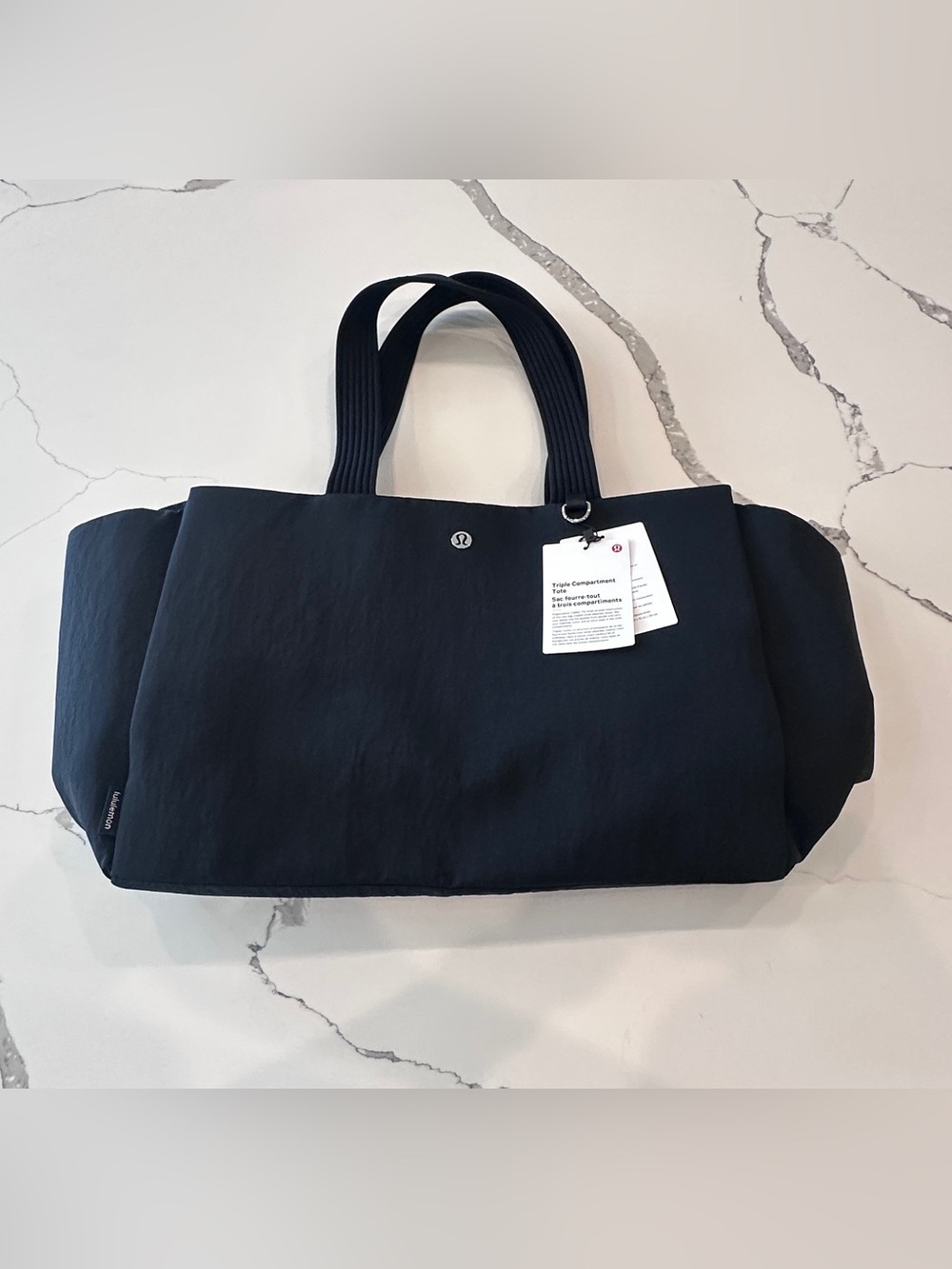 Lululemon Triple Compartment Tote Bag 18L Black NWT